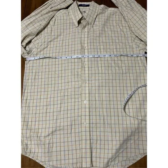 Alan Flusser Mens Multicoloured checked Shirt Size Medium - Picture 7 of 8